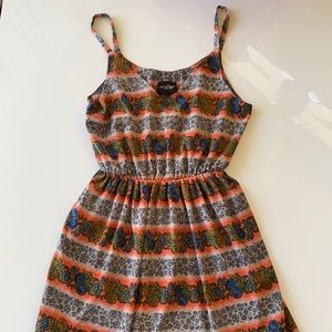 Floral silk summer dress